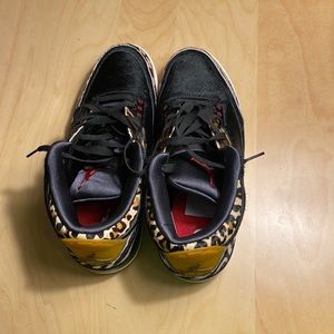 Leopard colored Jordan 3’s